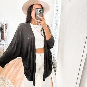 Michael Stars Hemp Cotton Shrug One Size